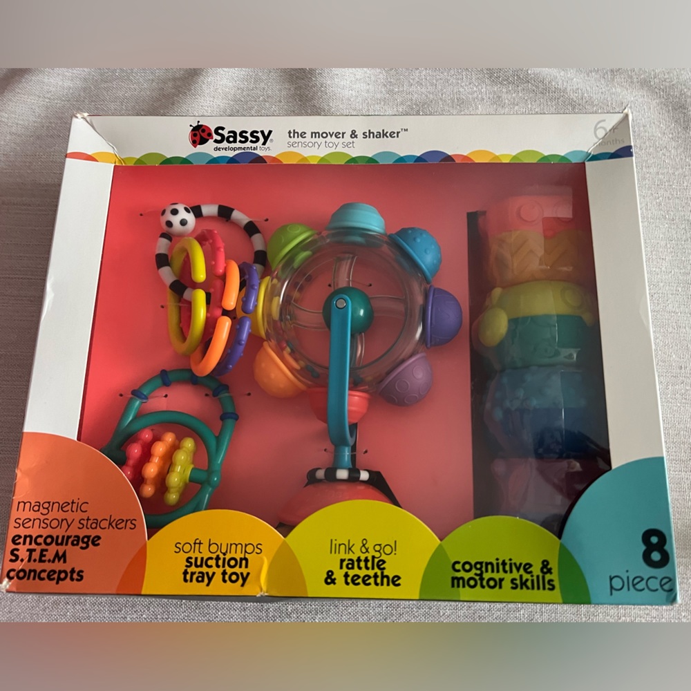 Sassy mover and shaker baby toy set